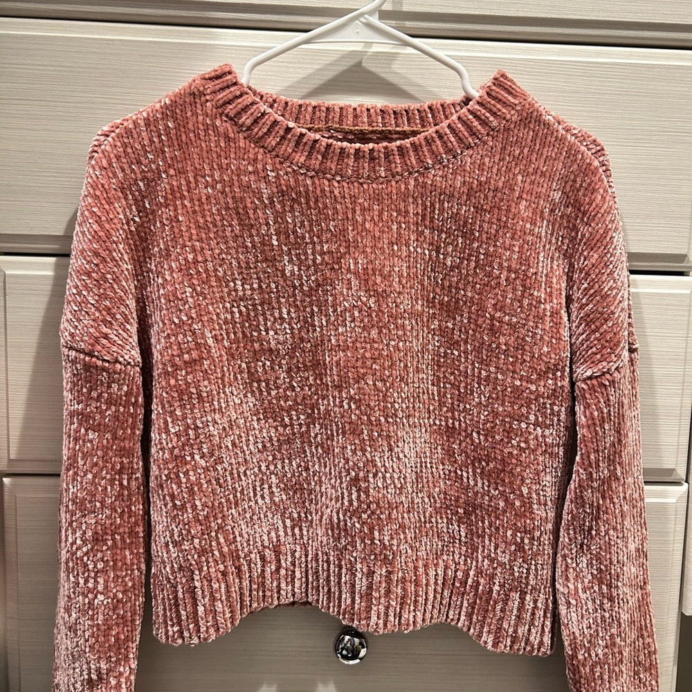 Only Soft Pink Chenille Sweater